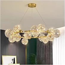 Ring Led Pendant Lamp, Romantic Star Chandelier, Glass Ball Hanging Light, Dining Table Starry Sky Lights,for Room