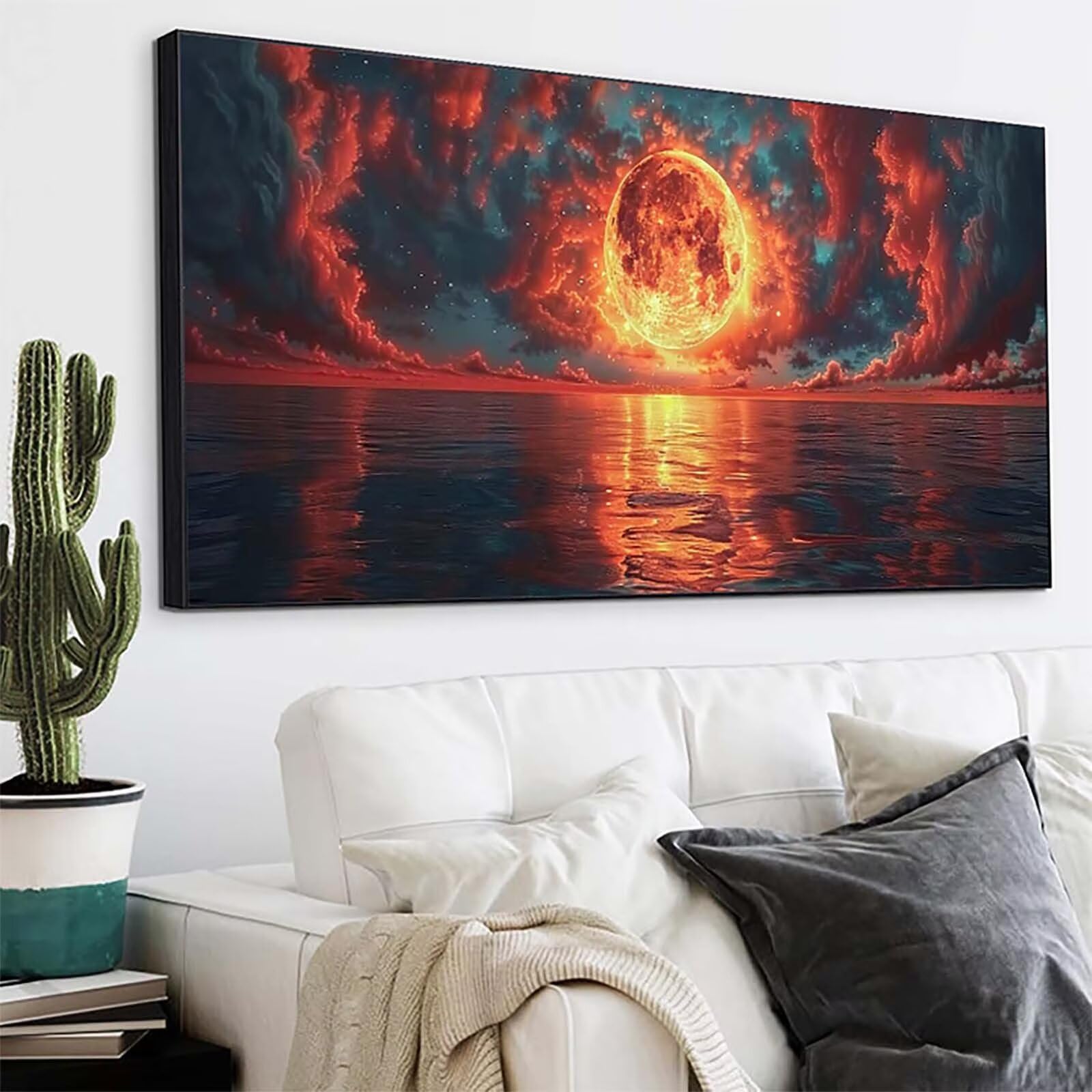 Luna Diamond Painting Grandi Dimensioni 70x140cm, Diamond Painting 4-9472