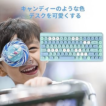 Amazon | キーボード マウスセット 無線 タイプライター風