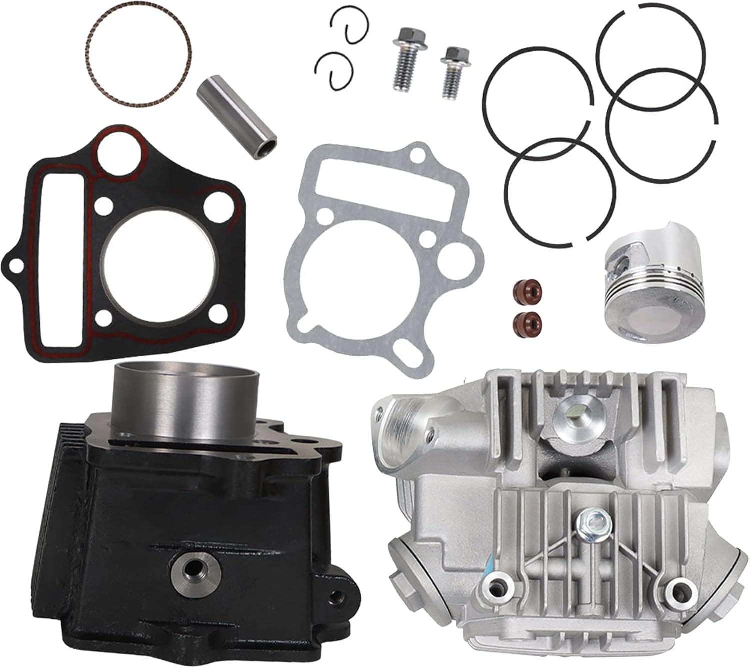 marddpair Top End Kit Cylinder Head Piston Replacement for Honda TRX90 Sportrax 90 1993-2005