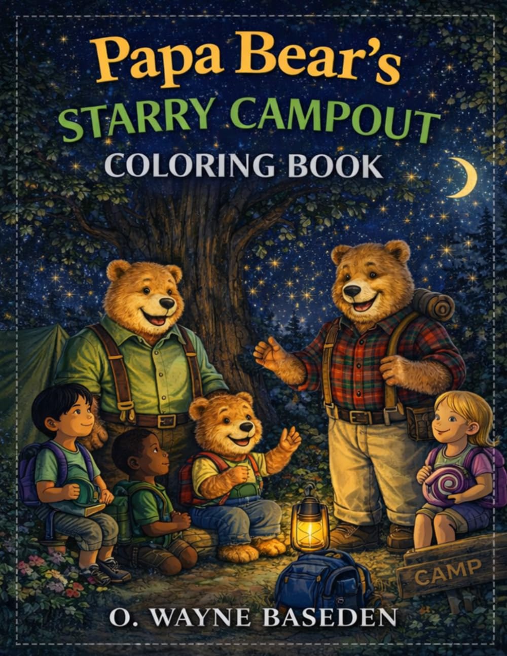Papa Bear's Starry Campout Coloring Book