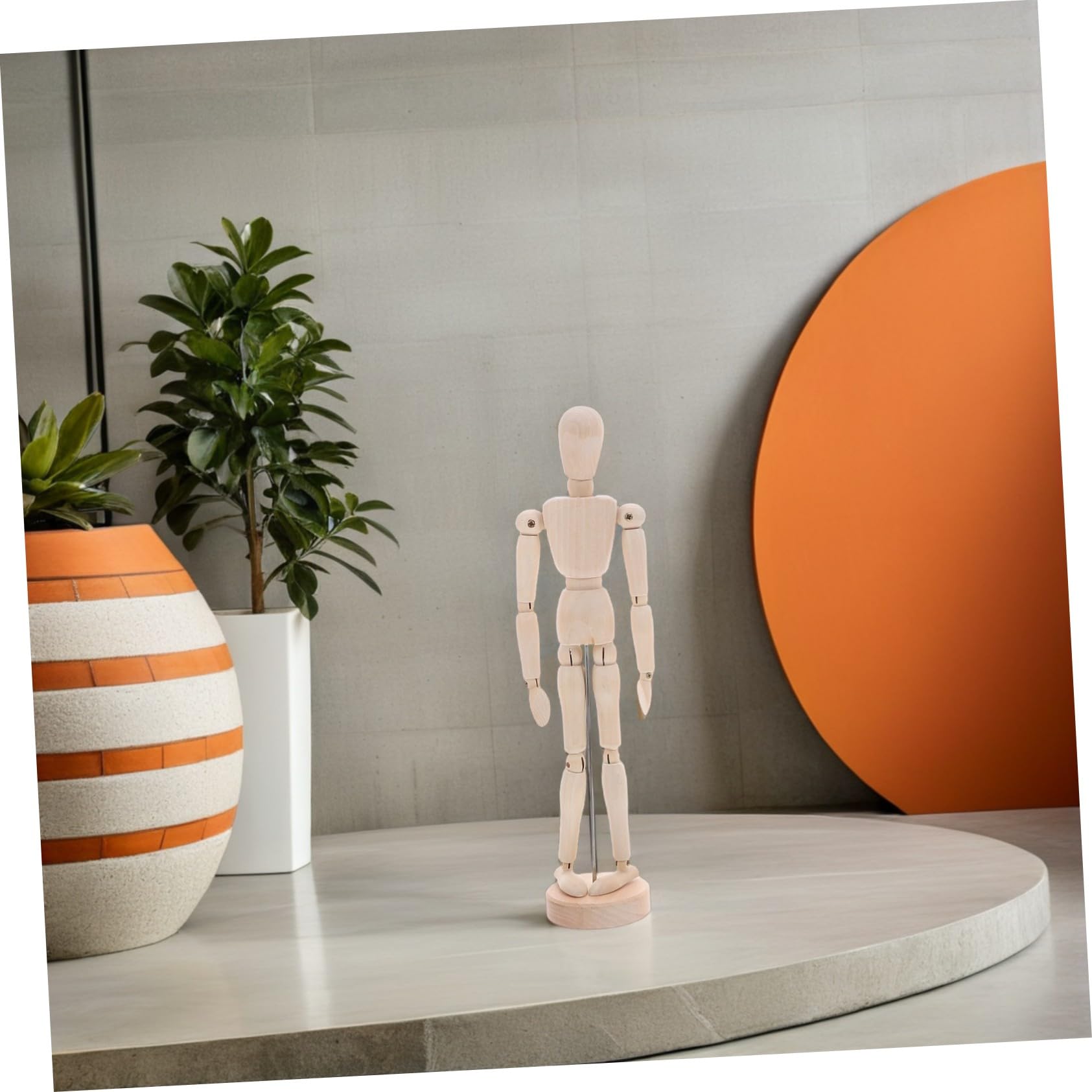 SEWACC 5 Pièces Mannequins Articulés avec Support Modèles pour Dessin Artistique Étude de Figure Décoration Bureau Petit à Très Grand