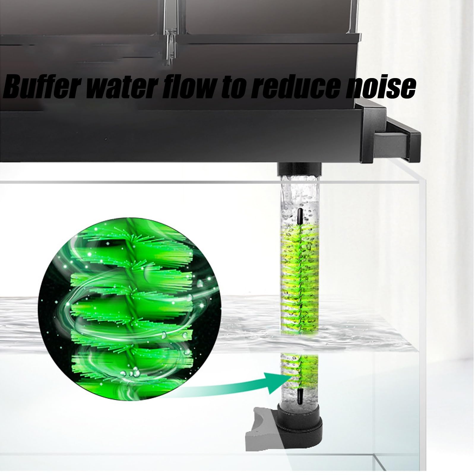 Paquete de 50 cepillos de filtro de estanques de peces de acero inoxidable, herramientas grandes de filtración de agua para estanques koi, acuarios y jardines acuáticos (100 cm)