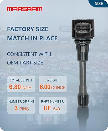 Vista 14 de Marsram Paquete de bobinas de encendido UF487 y doble bujía de iridio para Toyota Lexus 2005-2018 Camry Highlander Avalon Rav4 Sienna Venza RX350