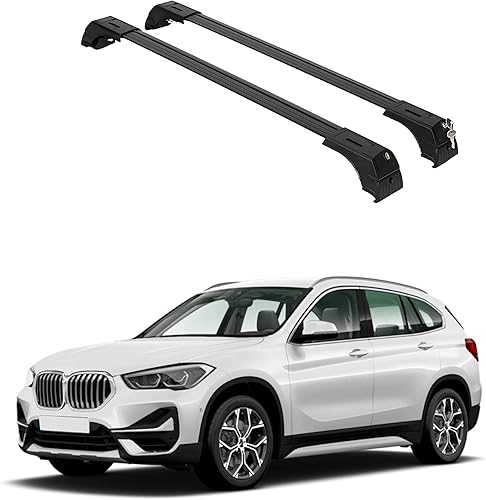 ERKUL Barras transversales de techo para BMW X1 U11 2023-2026  Barras transversales de aluminio con bloqueo antirrobo para techo, portaequipaje,
