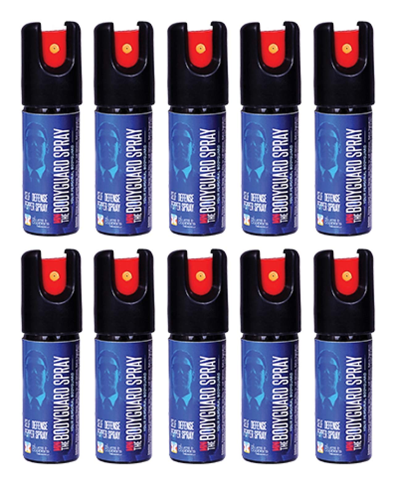 THE BODYGUARD SPRAY Women's Self Defense Mini Pepper Spray (14 gm/21 ml , Pack of 10)