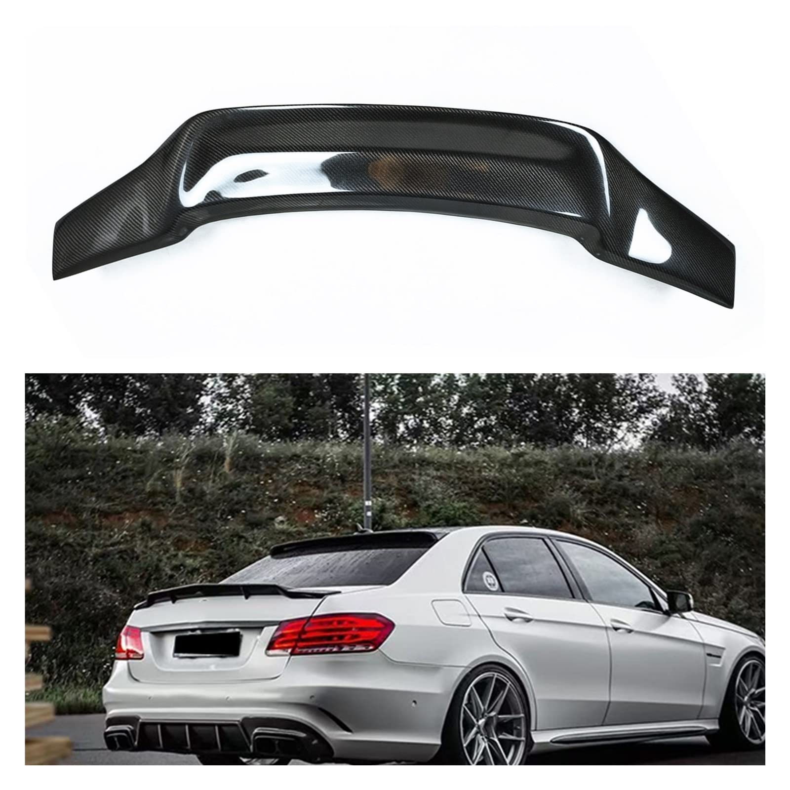 Heckspoiler Für Mercedes E-Klasse W212 - Gloss Black Für 2008-2015