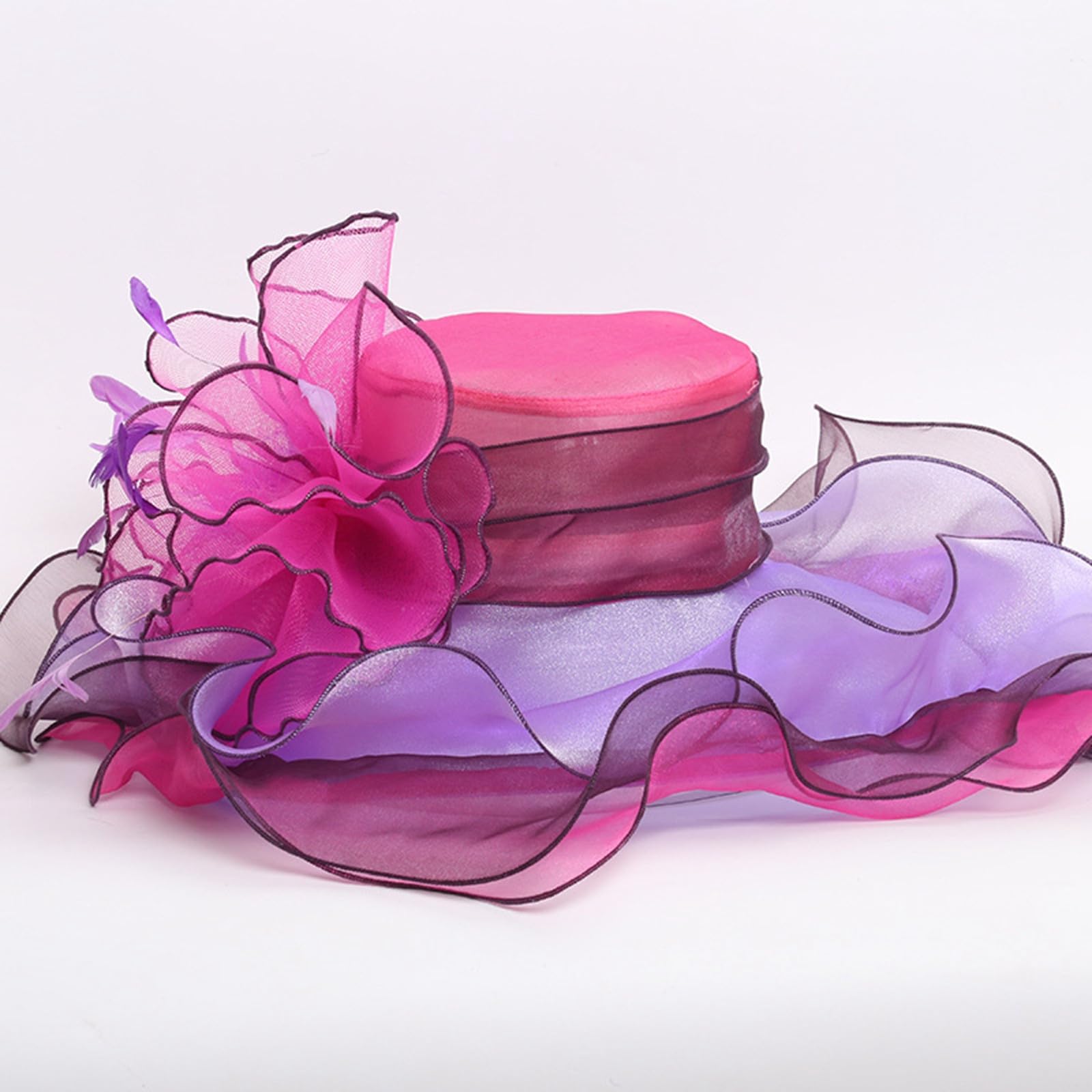 Generico Cappello Donna Estivo con Visiera Protezione Pescatore Uomo Cotone Pieghevole Spiaggia Asciugatura Traspirante Alluncinetto da Sole Elegante Ricamo e Larga Regolabile per la all'Aperto