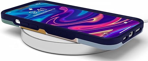 Miniatura 7 de Casely Funda para iPhone 12 Pro Max  Pinta la ciudad  Funda de rayas de bloque de color