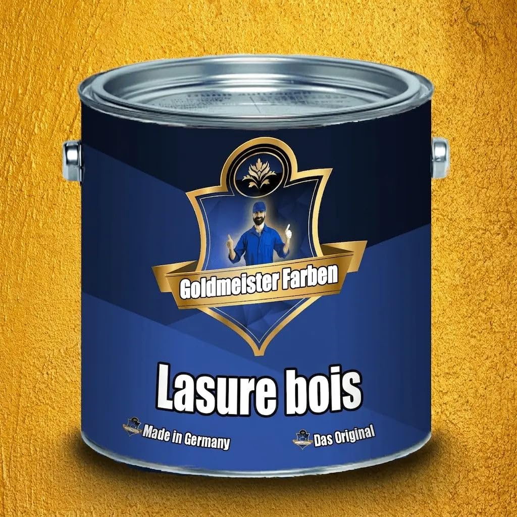 Farben lakierobejca mistrzowska lakierobejca w 12 różnych odcieniach olej do drewna do pielęgnacji drewna (1 L, Teak) Goldmeister