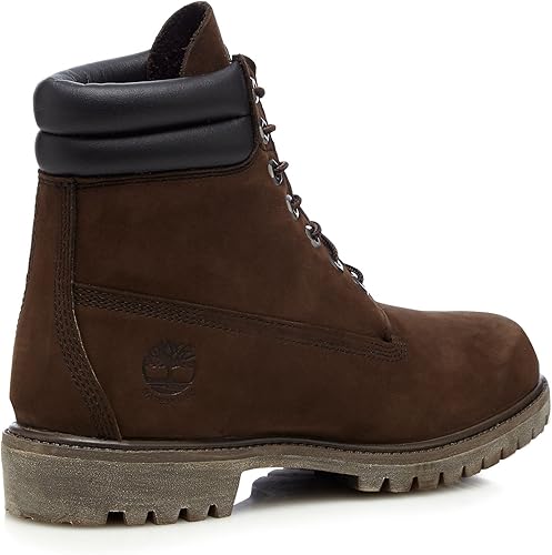 Timberland Men's 6 Inch Double Collar Lace-up Boots, Black (Black