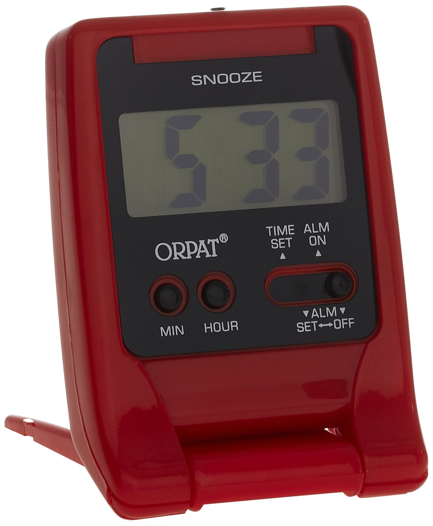 Orpat Beep Alarm Clock (Red, TBZLL-627DX)-image-2