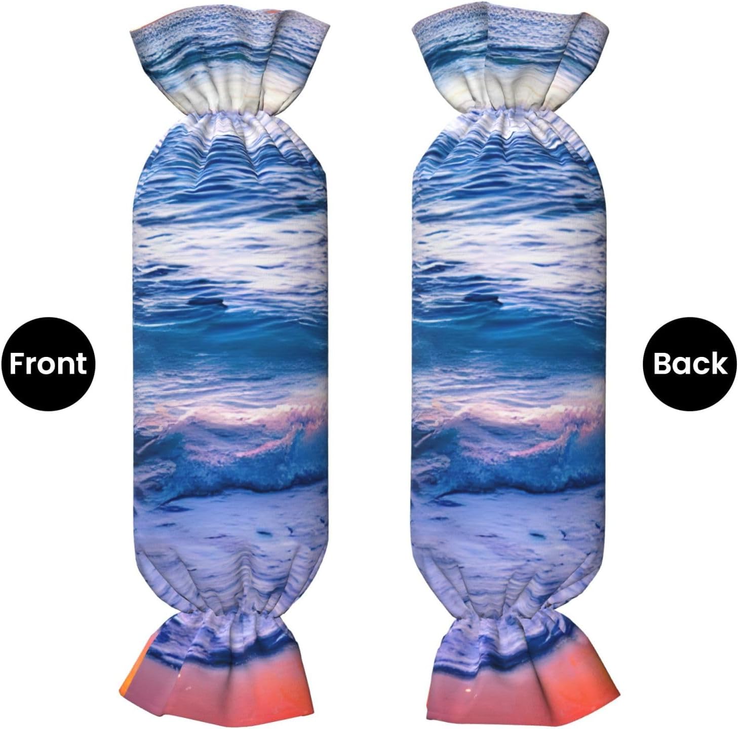 Beach Sunset Ocean Waves Print Candy Cylindrical Comfortable Pillow Throw Pillows Home Decor Easy Maintenance