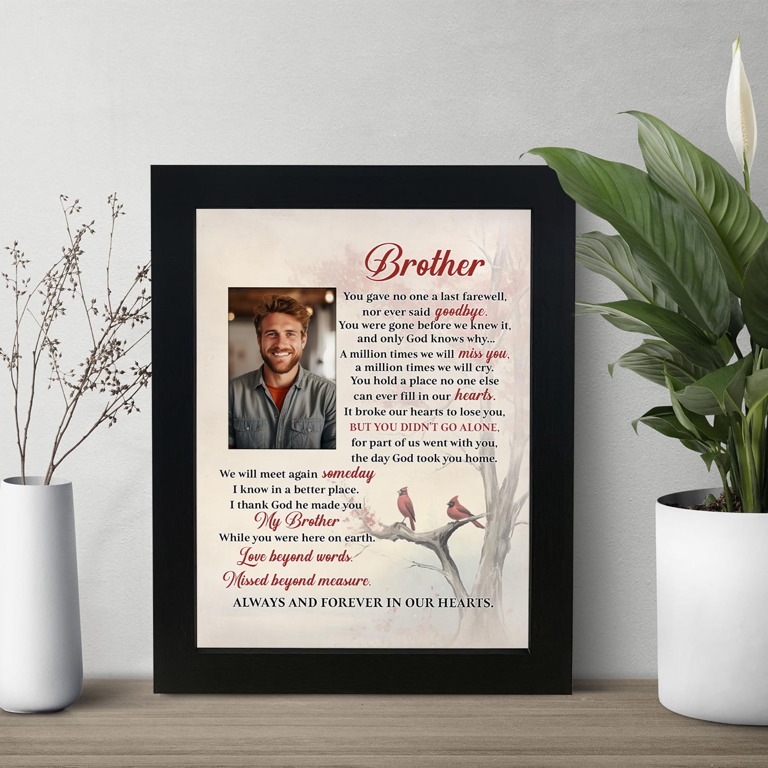 TND3 Memorial Shadow Box – Gedenkrahmen Mit LED-Beleuchtung, 20,3x25,4 Cm, Für Erinnerungen An Verstorbene