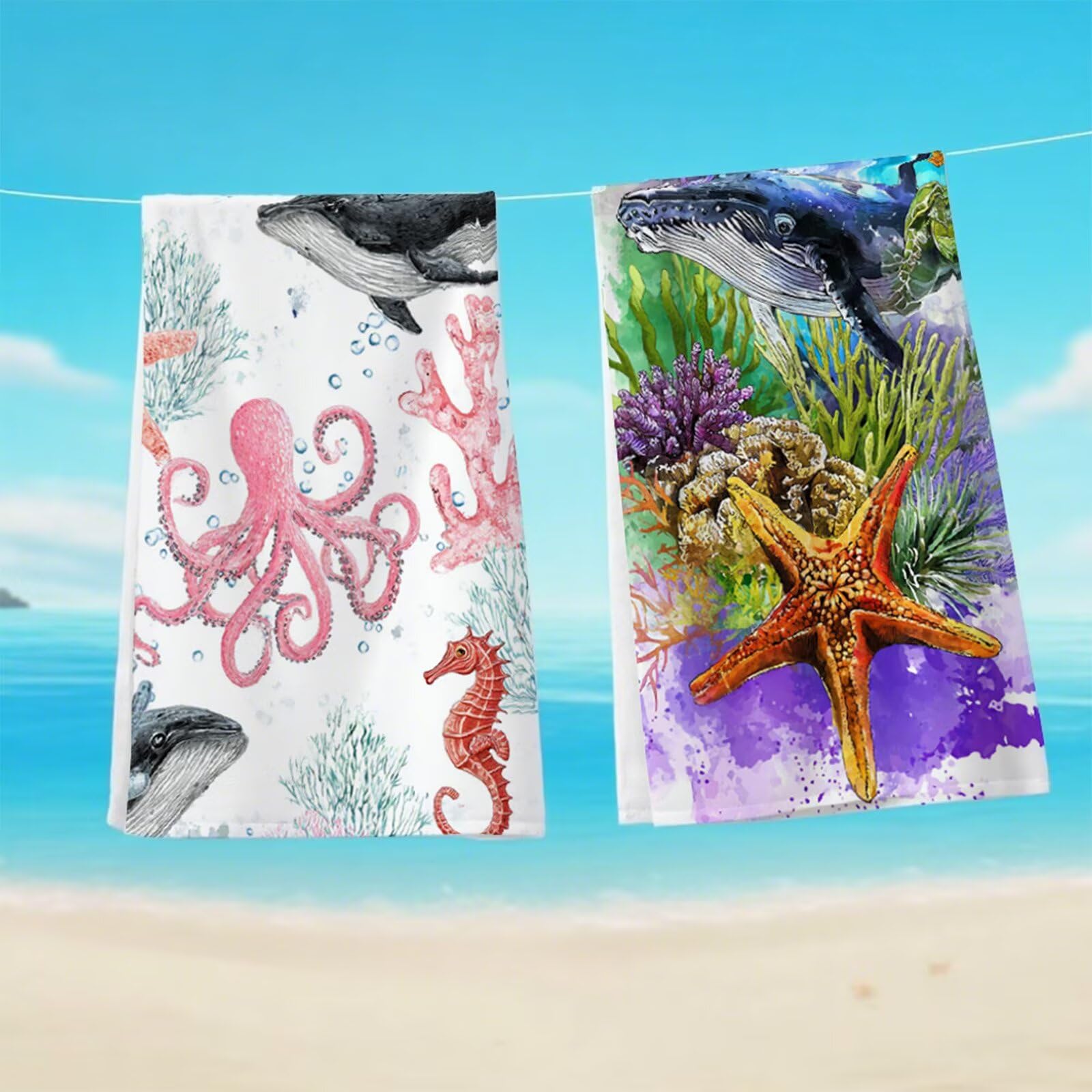 Ręcznik plażowy z mikrofibry, delfin pojedynczy duży ręcznik kąpielowy 100 x 200 cm, lekki, miękki, szybkoschnący, odporny na piasek, prześcieradło plażowe, z torbą do pływania, ręczniki sportowe G1