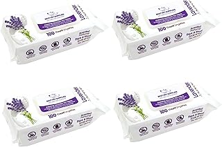 Best Pet Supplies 8" x 9" Large Dog Wipes - Cleaning and Deodorizing for Paws and Coat - Gentle Formula with Lavender Vitamin E for Puppies and Cats - 400 Count, AI Score 70/100