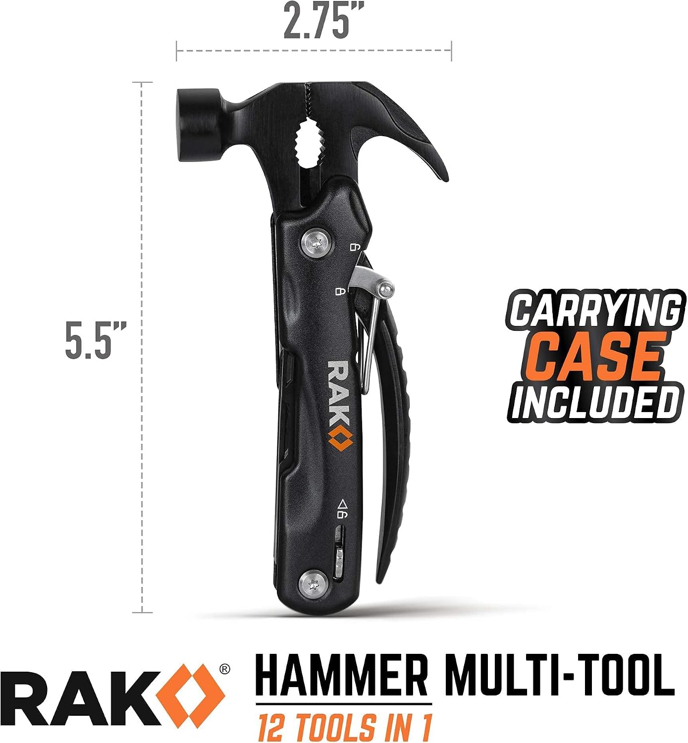 RAK Magnetic LED Pickup Tool Bundle with Hammer Multi-Tool