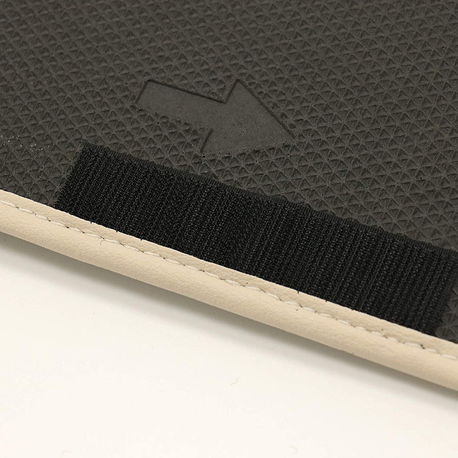 Auto Tappeto Tappetini Set per Fiat 500 E Cabrio Da 07' Nero Rosso