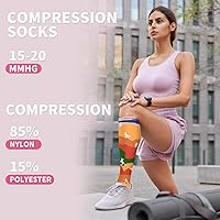 Vista 95 de Sooverki - Calcetines de compresión de cobre para circulación, para mujeres y hombres, 6 pares, para correr, atletismo, medicina, enfermería, viajes
