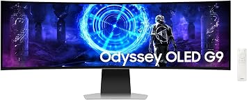 Samsung Odyssey G9 OLED 49" Curved 240Hz Gaming Screen DQHD, LS49DG954SUXEN