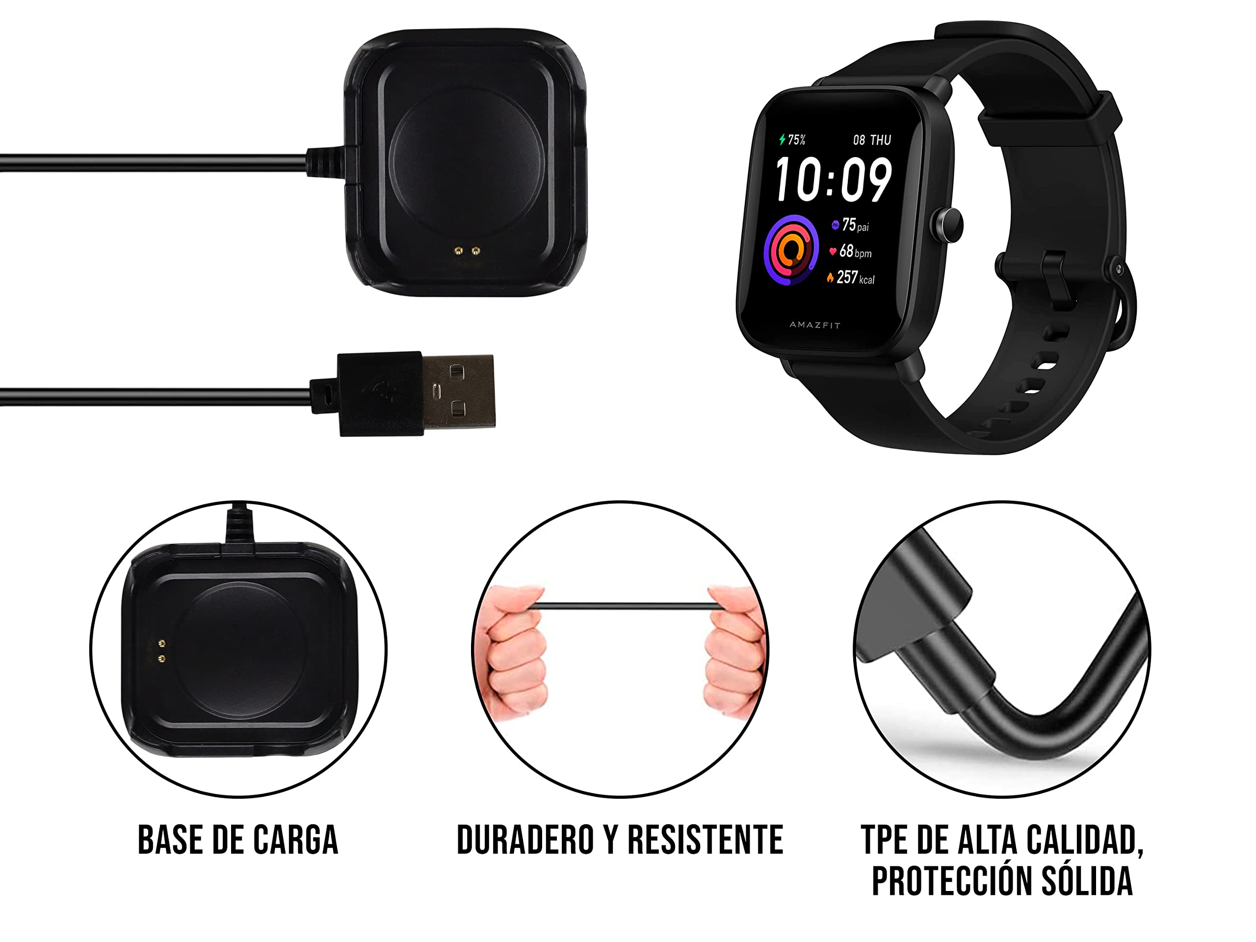 La Batería Como Cargar Mi Smartwatch T500 Batería Como Se Carga El Watch  T500 Smart Watch Cuanto Dura La