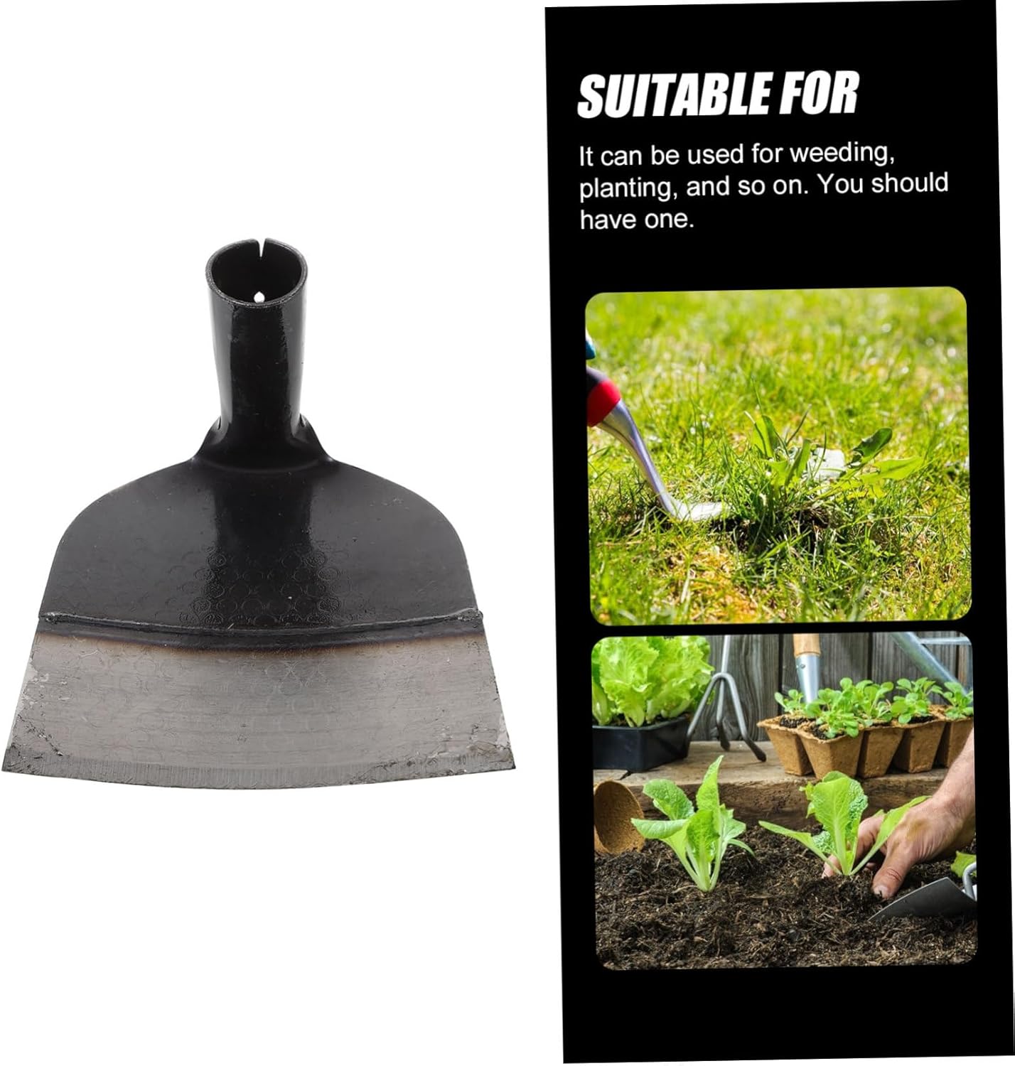 Heavy-Duty Weeding Hoe for Gardening Solid Cultivator Tool for Loosening Soil Ditching and Weeding Lightweight and Gardening Accessory