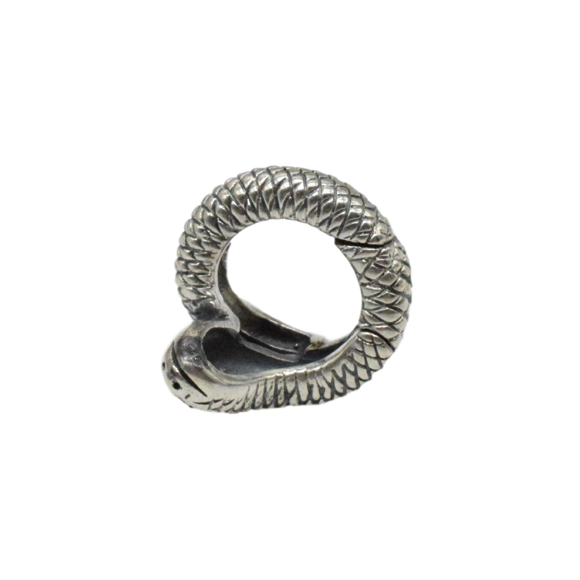Chiusura a serpente in argento Sterling 925, chiusura a serpente in argento Sterling 925, chiusura a forma di animale, chiusura per braccialetto, chiusura per collana