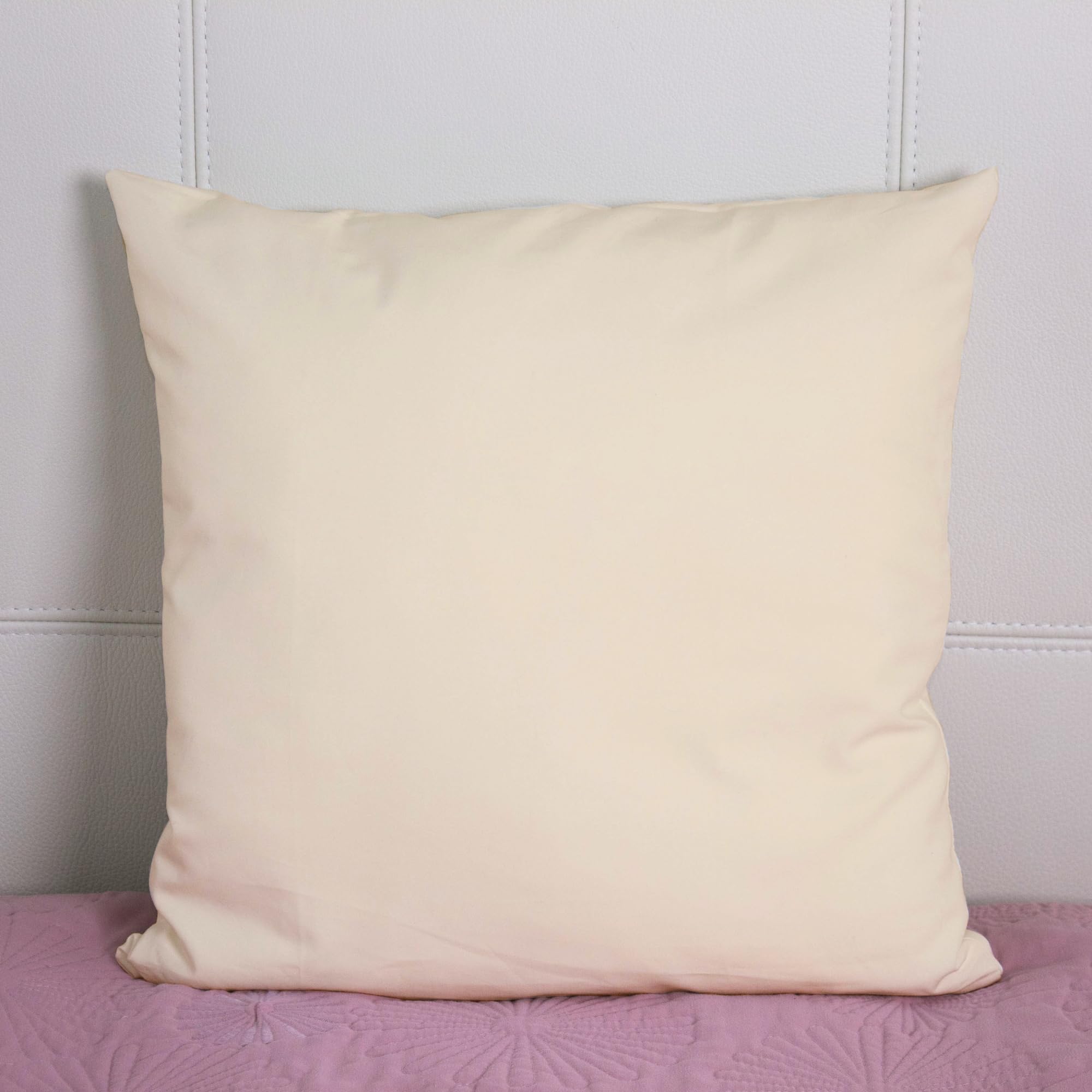 Kissenbezug 20x30 cm Uni Beige Baumwolle Dekokissen Kissenhülle Couchkissen Sofakissen Deko Reißverschluss