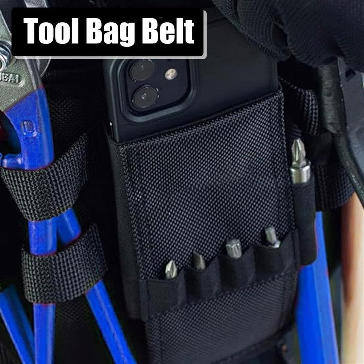 Holster Z Tool Bag, 2pcs Multifunction Tool Bag Belt for Men, Utility Tool Organizer Pouch for Electrician
