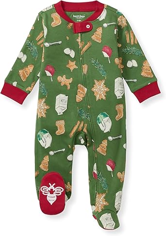 Burt's Bees Baby Girl Christmas Pyjamas made from Organic Cotton