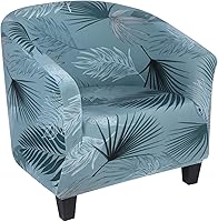Vista 1 de SearchI Funda elástica para silla de club, fundas para sillas tipo barril estampadas, fundas para sillas tipo bañera, funda de spandex suave