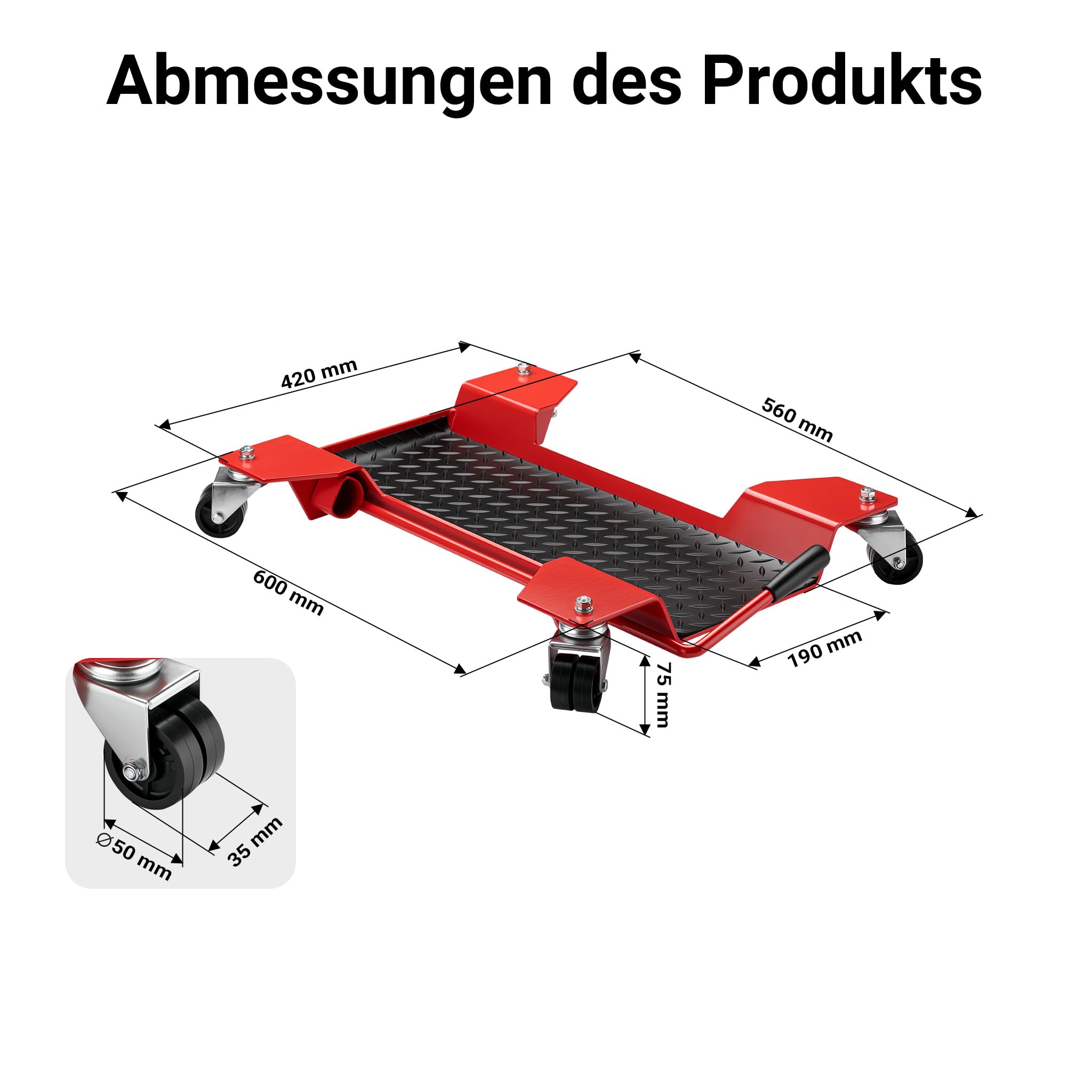 Motorrad Rangierhilfe Rangierschiene Rangierplatte Parkhilfe Motorradständer 60x42x7,5cm bis 250kg