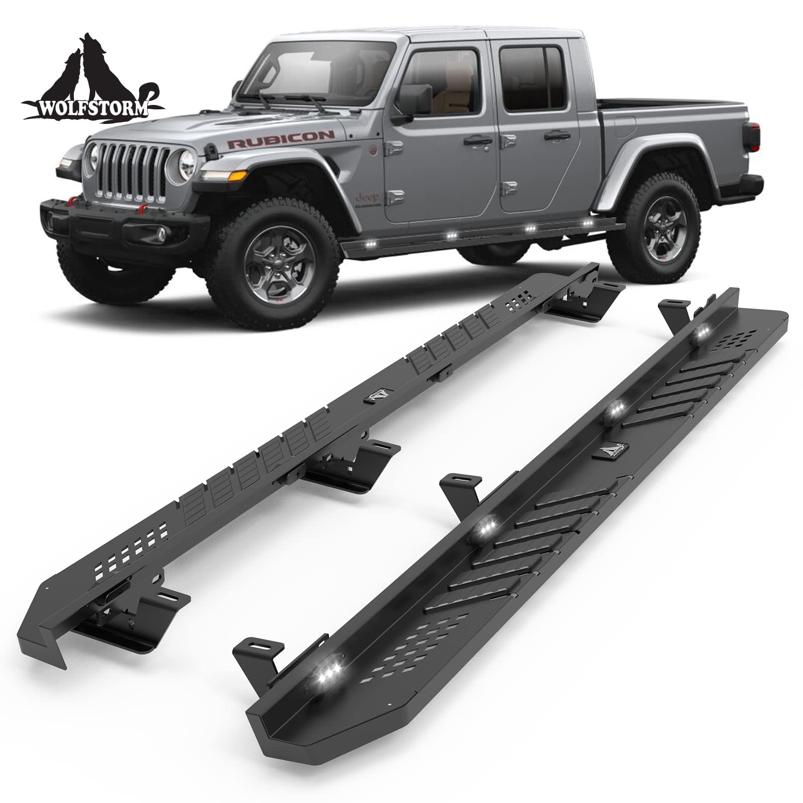 Amazon | サイドステップ 2019 2020 2021 2022 Jeep Gladiator 4ドア