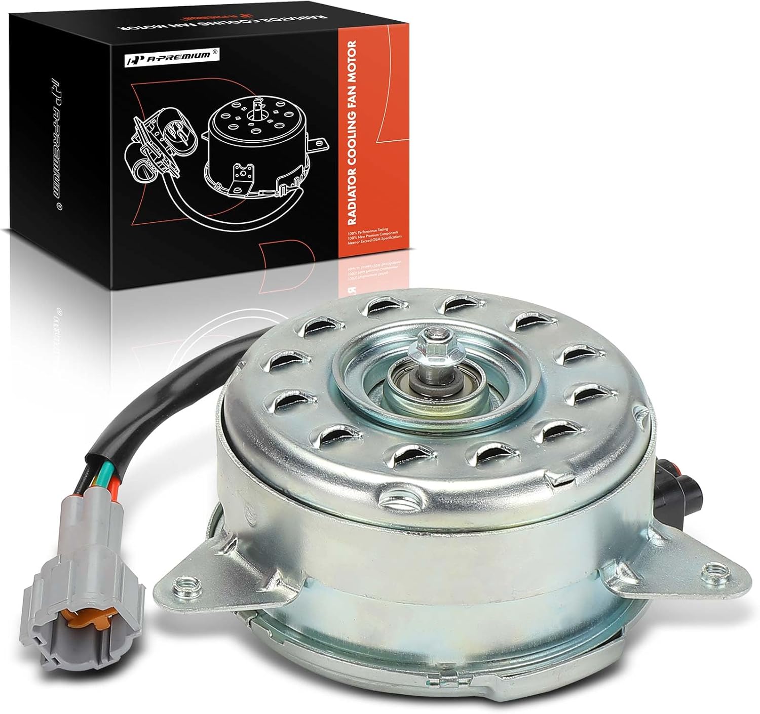 A-Premium Radiator Fan Motor Compatible with Nissan Altima 2007-2013, Maxima 2011-2014