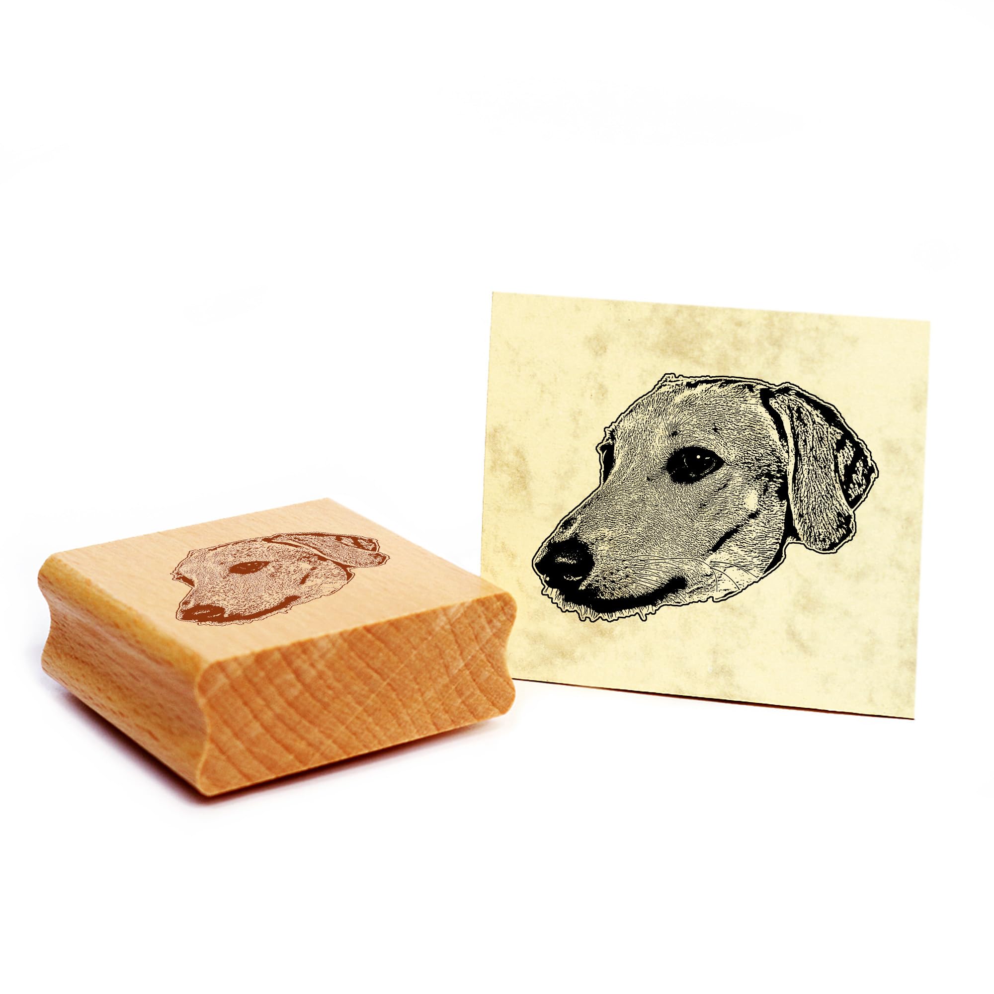 Dekolando Sloughi Dog Wooden Stamp 48 x 36 mm