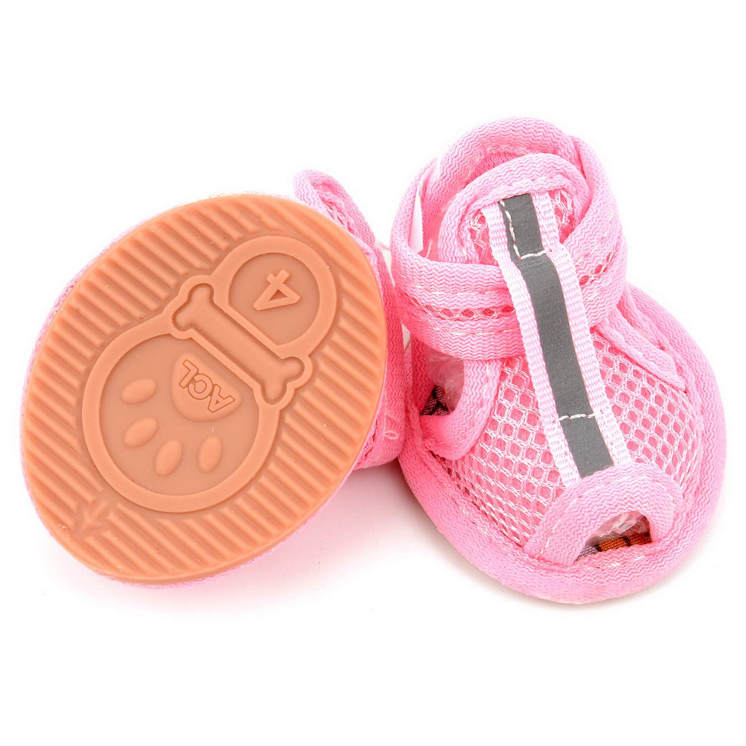 Zunea Chaussons Pour Petit Chien Pour L'été L'été En Maille Respirante  Sandales Pour Chien Pour Filles Garçons Antidérapant Semelle En Caoutchouc  Bottes Mignon Chihuahua Chaussures Bleu 3, image size:1501x1501