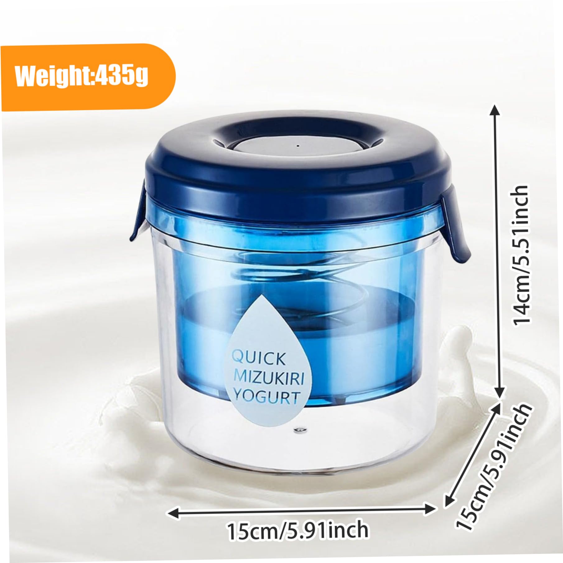 Straus Yogurt Yogurt Whey Separator With Fine Mesh Strainer And Spring Loaded White Greek Yogurt Plain