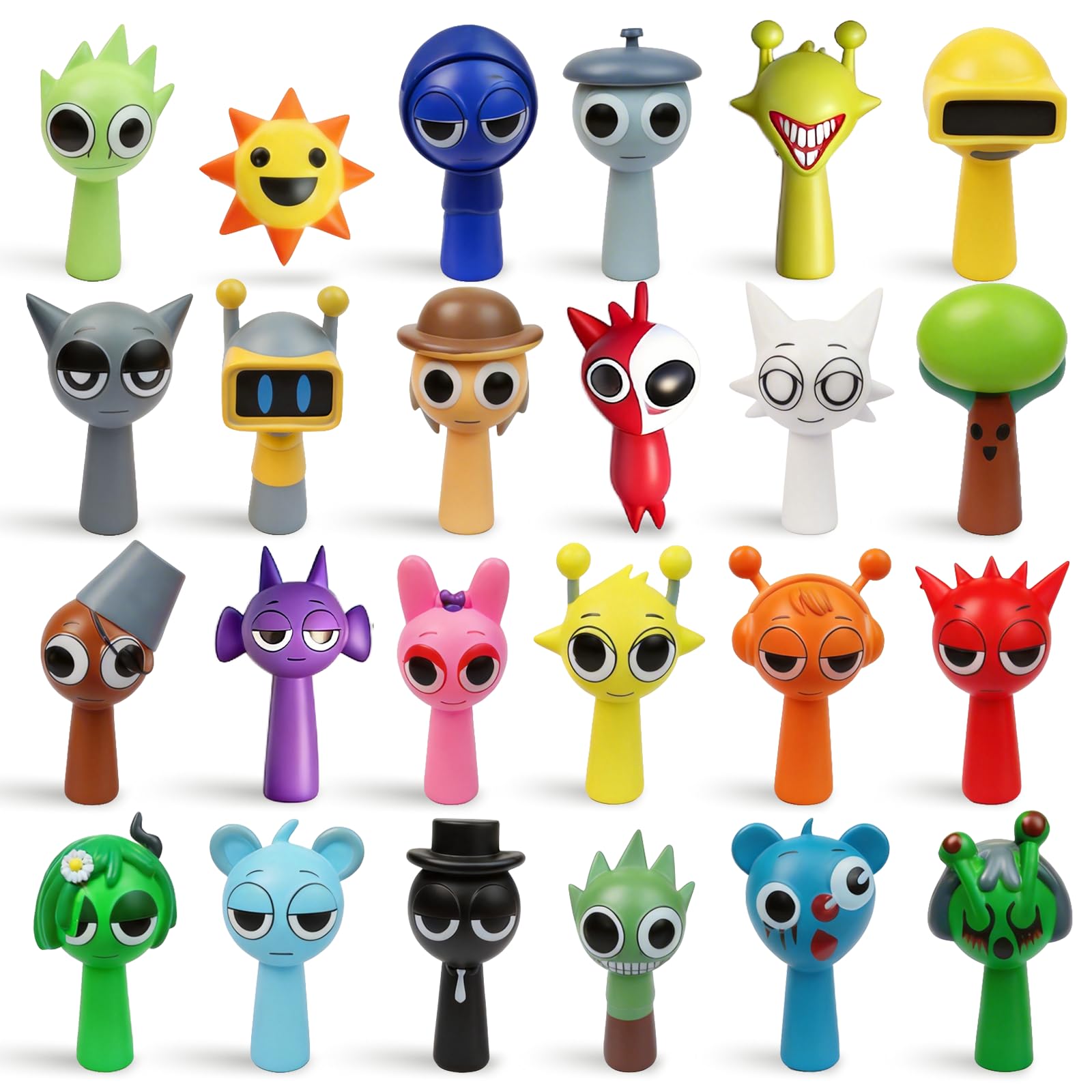Sprunki Action Figures,24pcs Sprunki Toys for Kids and Adult