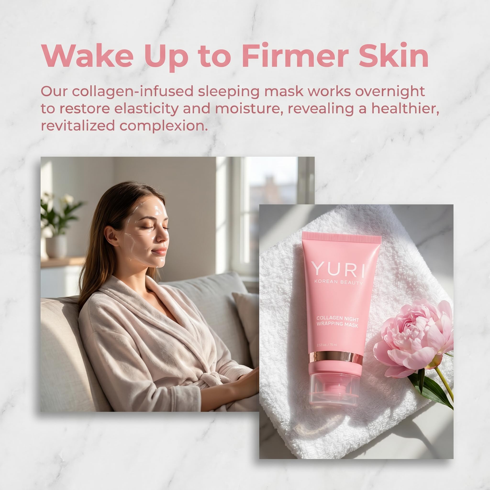 YURI Collagen Night Wrapping Mask - Overnight Peel-Off Sleeping Mask