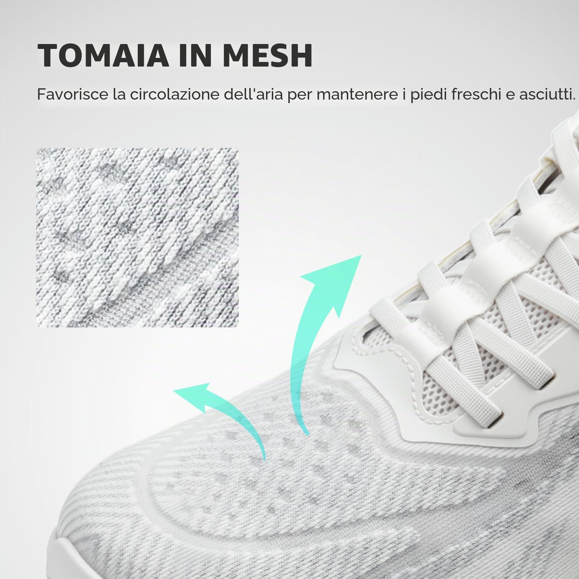 ALLSWIFT Scarpe da Corsa da Uomo Scarpe Comode Antiscivolo Sportive Scarpe da Passeggio