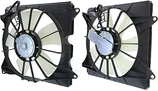 PCHXQVQ 2Pcs Radiator Cooling Fan Blade Motor with Shroud 14168647,Made with fine Craftsmanship