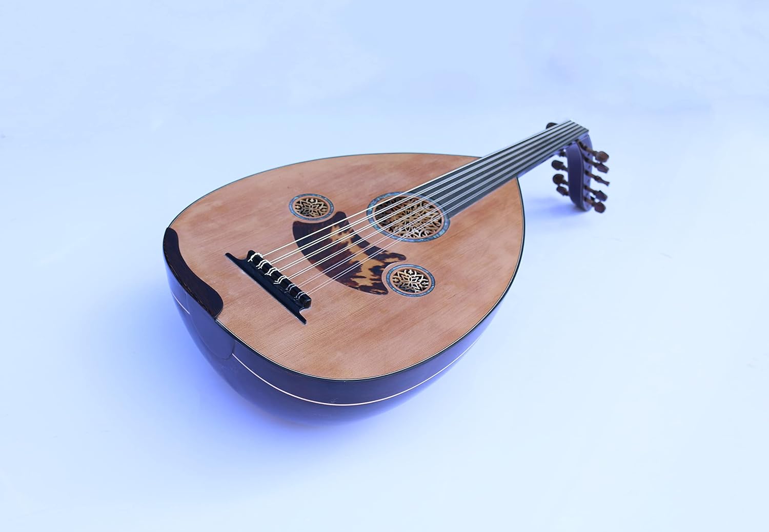 Special Turkish Oud MCO-405 | All Solid Handmade Oud String Musical Instrument Aoud Ud