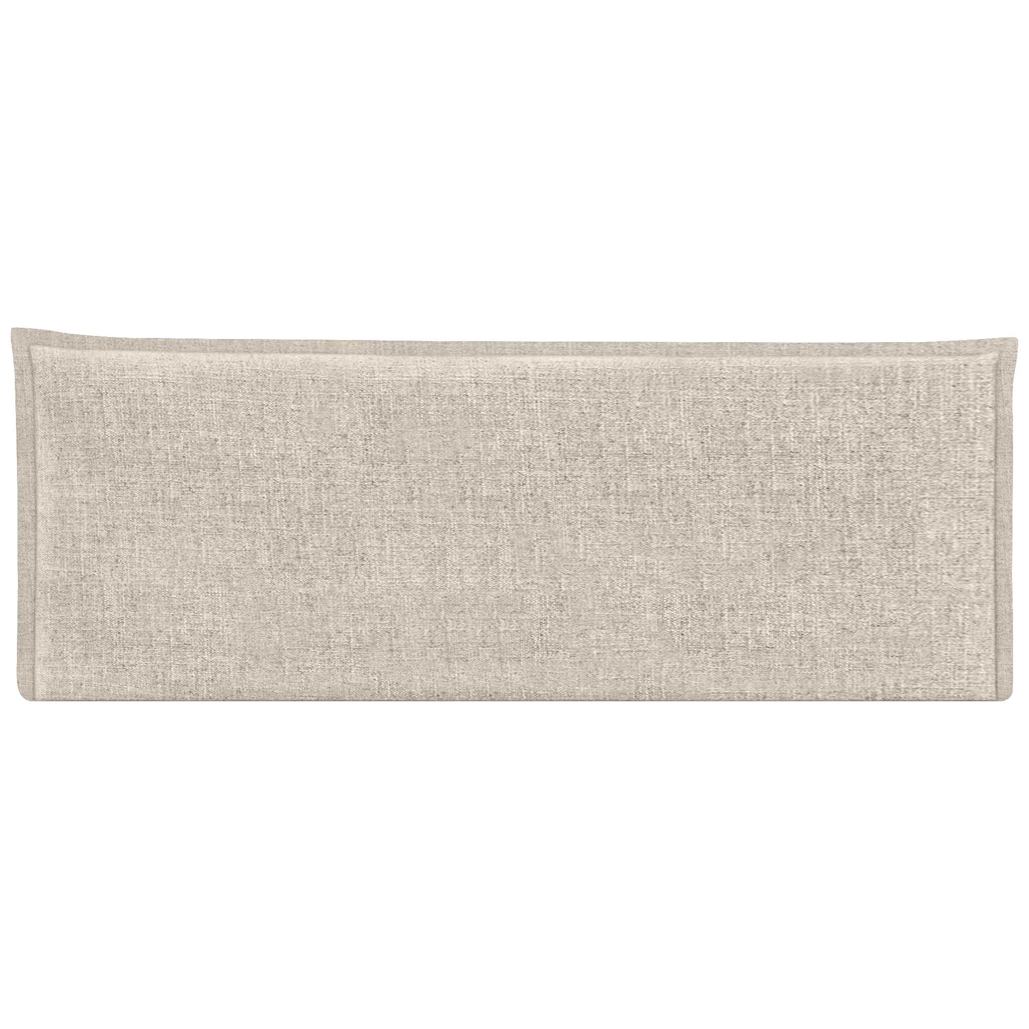 DHOME Testiera in lino naturale con bordo della testiera imbottito Letto moderno TOP TRENDING (Beige, 160cm (Letto 150/160))