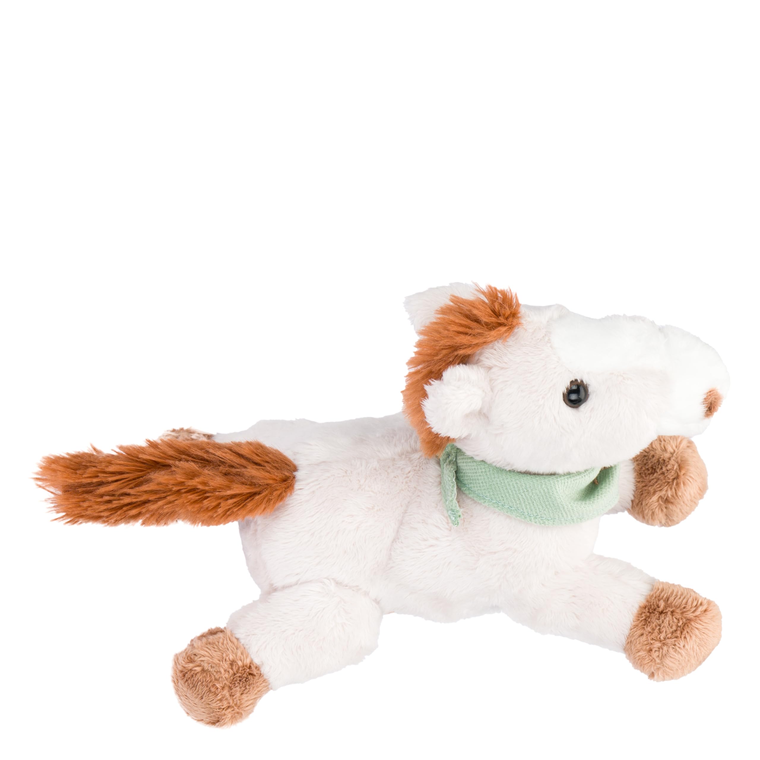THUN - Set peluche cavallo con copertina tricot Dolce Fattoria - Coperta: 100% cotone. Peluche: tessuto 100% poliestere, accessori in PS., 20 / 90x70cm