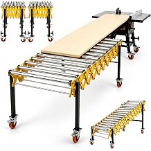 RQR 50"x25" Extendable Roller Conveyor Table Conveyor Rollers 660LBS