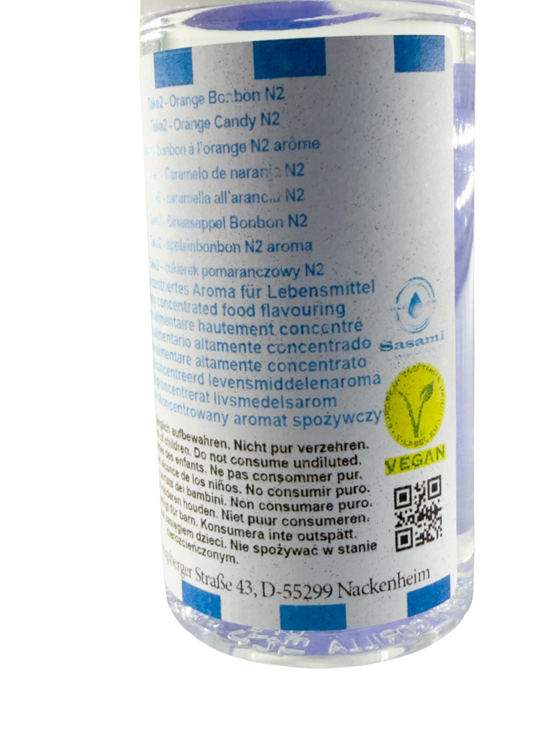 Take2 - caramella all’arancia N2 aroma vegano - Sasami concentrato - 100ml