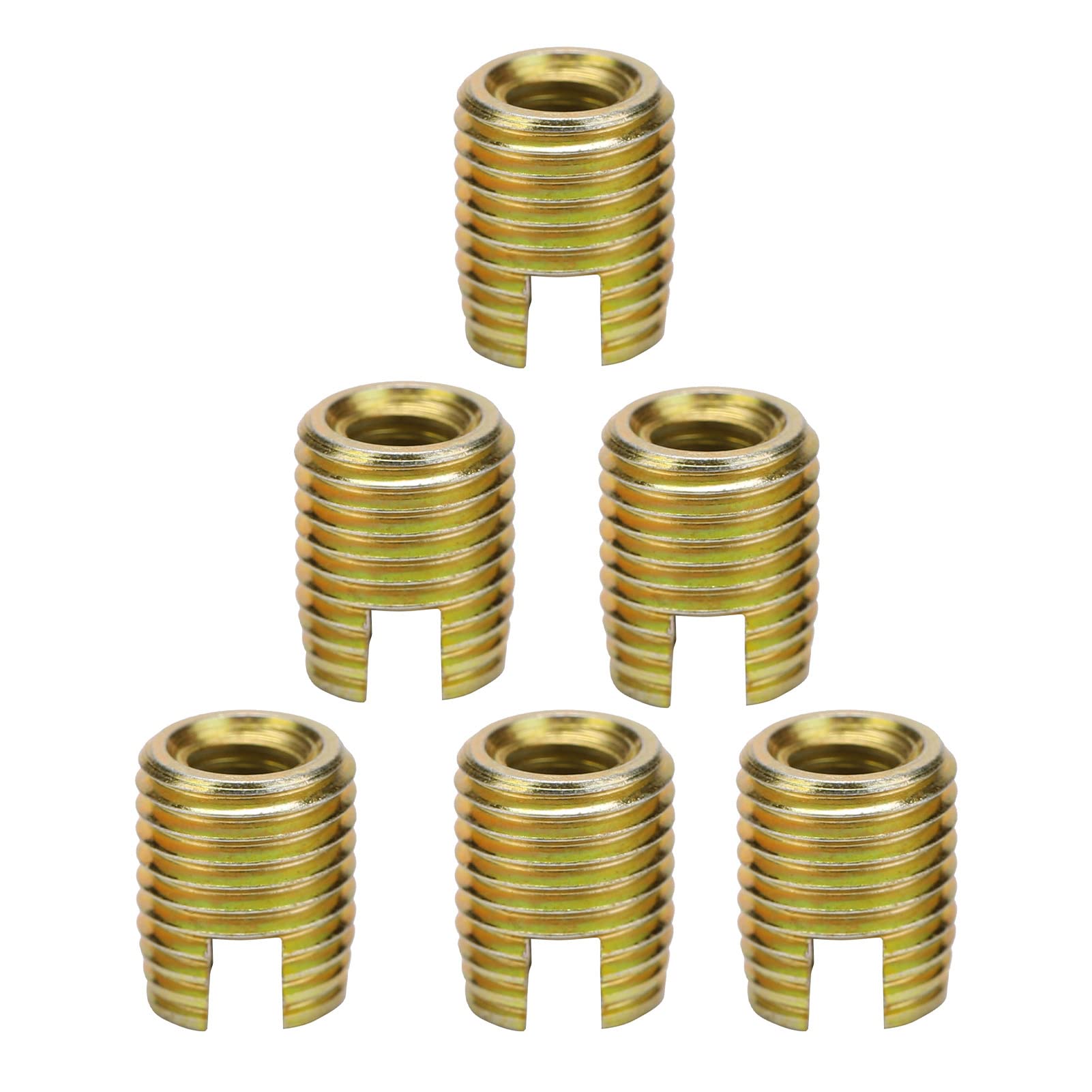 Akozon Inserto Filettato Autofilettante 20pz Inserti Filettati 302 Viti per Riparazione Viti in Acciaio al Carbonio(Inner M5*0,8 Outer M8*1,0)