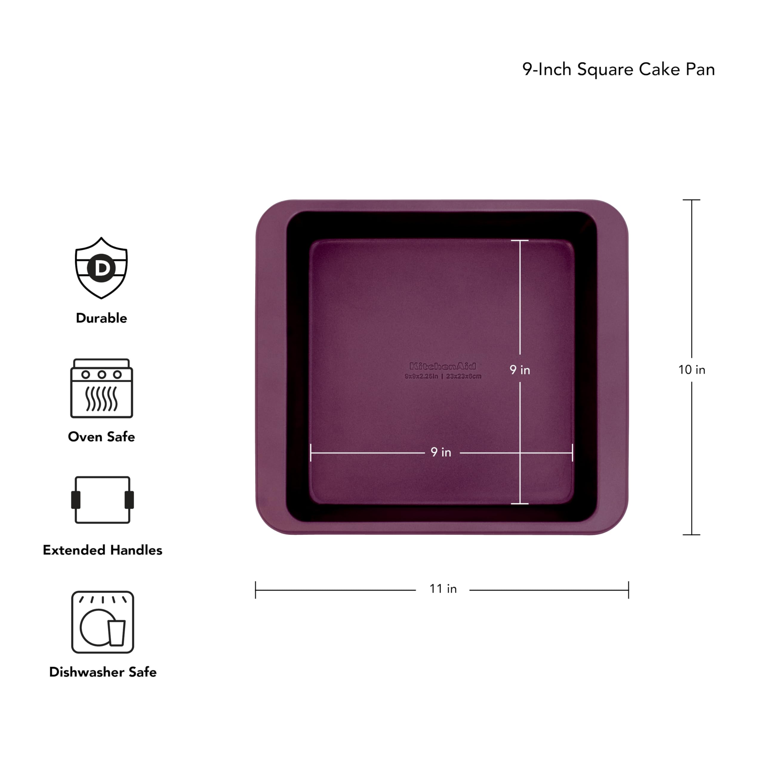 KitchenAid 9x13in Nonstick Aluminized Steel Cake Pan, Beetroot