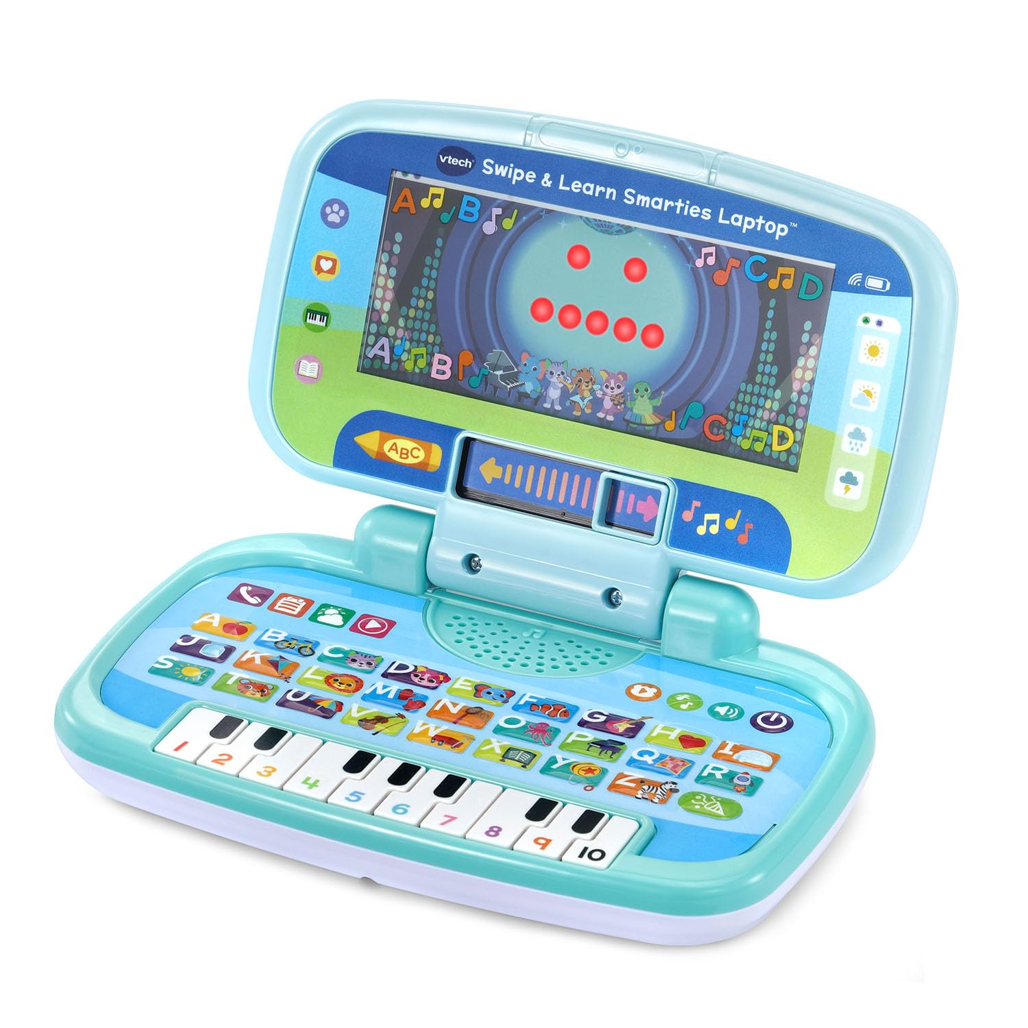 VTech Swipe and Learn Smarties Laptop, Blau