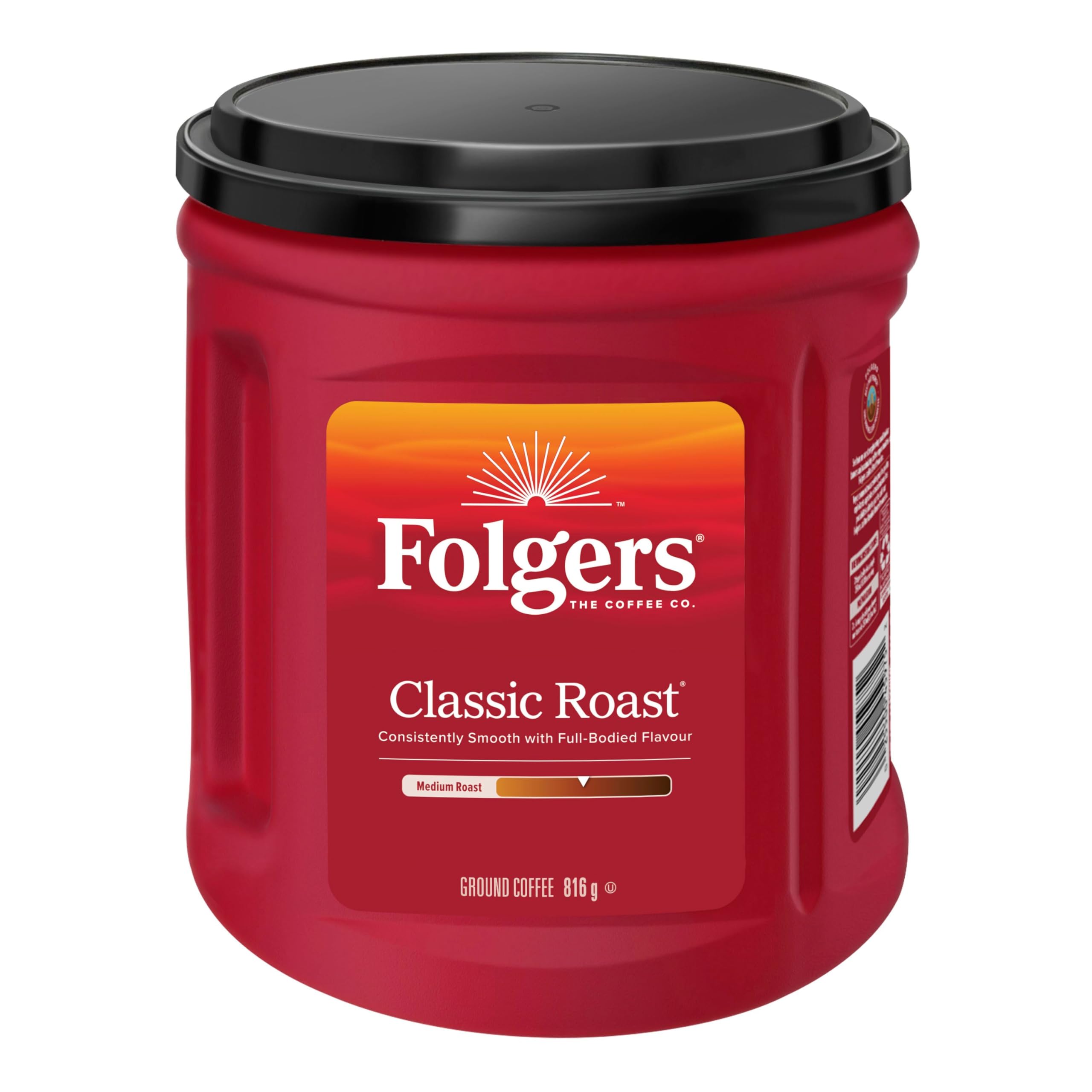 Classic Roast Medium Dark Roast, Ground Coffee, 816g Canister